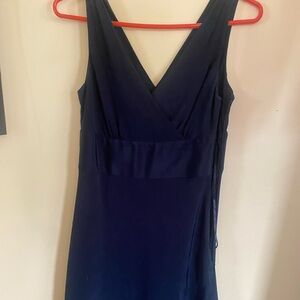 J. Crew Black Midi Dress